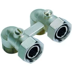 RBM Corps Répartiteurs Coudé Pour Radiateurs 6 Orifices Installations Bitube 20x27