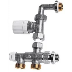 Kit Thermostatisable Droit 15x21 Filet Mâle RBM Monotube 2230450