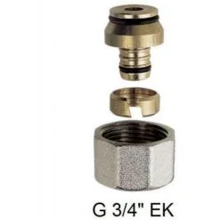 RBM Raccord à Compression Euroconus 123 F20x27 Pour PER Ø12