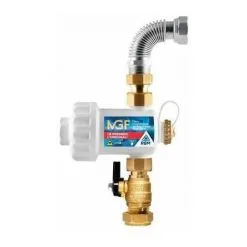 Filtre Magnétique Compact MGF RBM FRANCE - Blanc - Raccordement Tube Cuivre Ø22mm