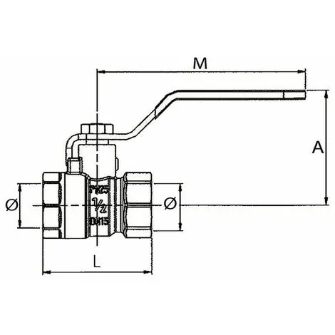 Vanne à Boisseau Sphérique Type Bâtiment FF1 1/4 - RBM : 08540742 2 Vanne à Boisseau Sphérique Type Bâtiment FF1 1/4 - RBM : 08540742 – Image 2