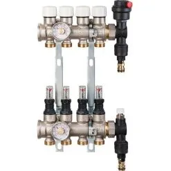 Collecteur Compact Laiton Modulaire RBM Sorties 4+4